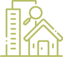 Symbol für Immobilienanalyse – Detaillierte Markt- und Standortbewertung für Immobilien in Moers.